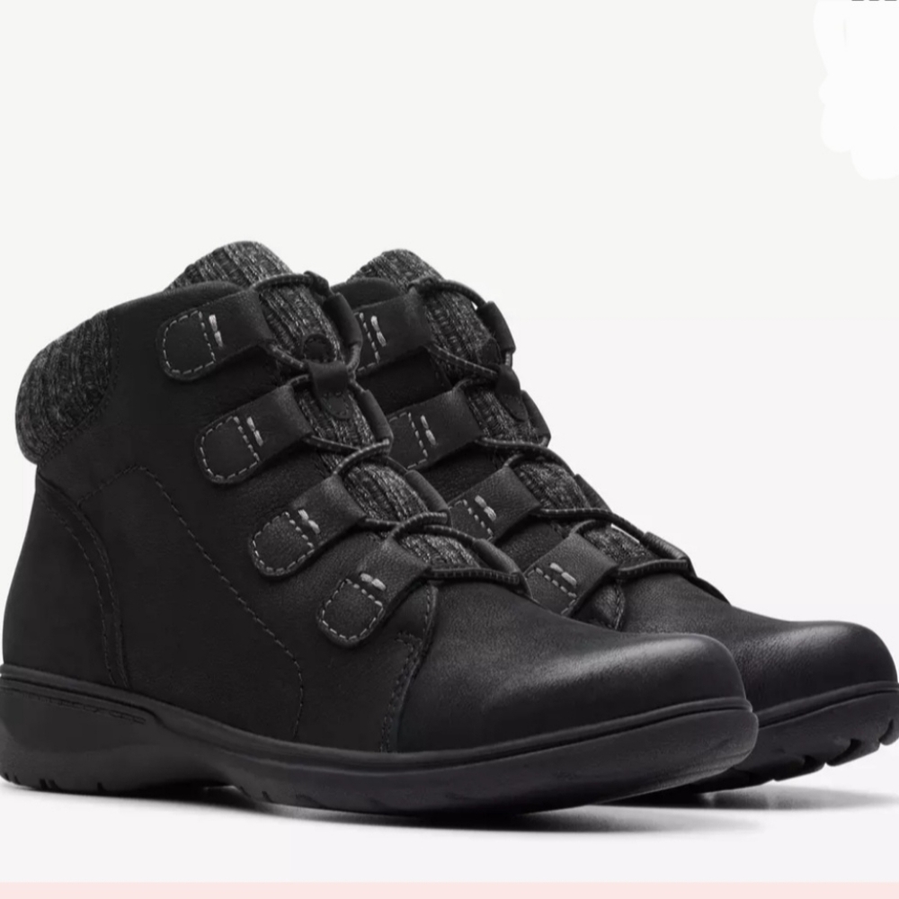 Clarks Black Ankle Boots 5.5m